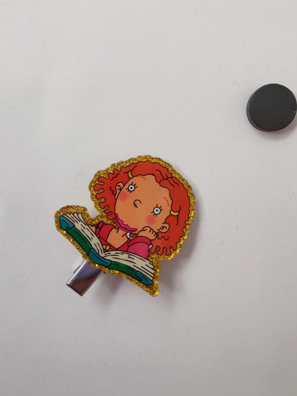 Custom Handmade Character Magnet or Hair Clip- Future Police Officer